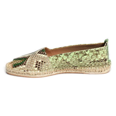 ESP SEI Vert, Espadrilles Piero Zamagni