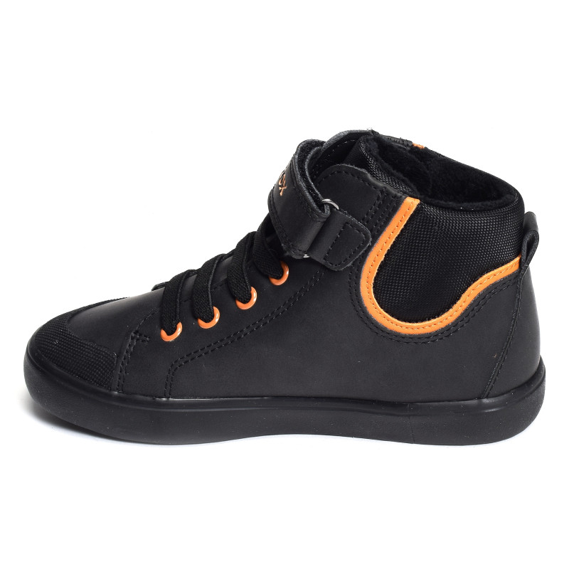 J GISLI BC Noir Orange, Baskets montantes Geox