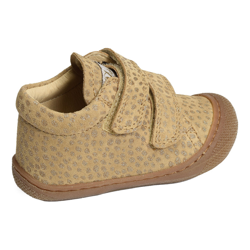 COCOON GIRL VELCRO VELOURS Sand, Chaussures à Scratch Naturino