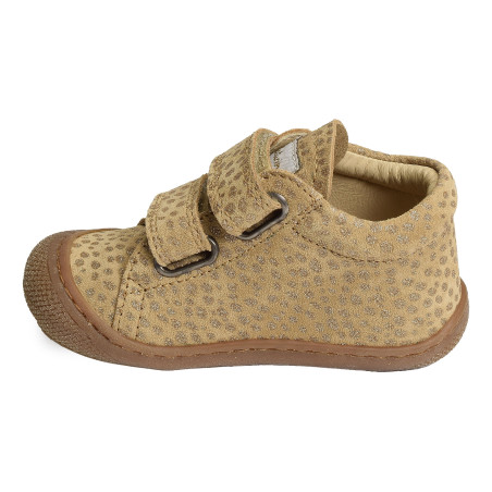 COCOON GIRL VELCRO VELOURS Sand, Chaussures à Scratch Naturino