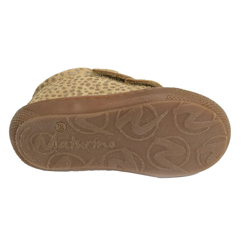 COCOON GIRL VELCRO VELOURS Sand, Chaussures à Scratch Naturino