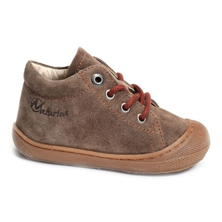 COCOON BOY VELOURS Tabac, Chaussures à Lacets Naturino