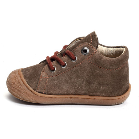 COCOON BOY VELOURS Tabac, Chaussures à Lacets Naturino