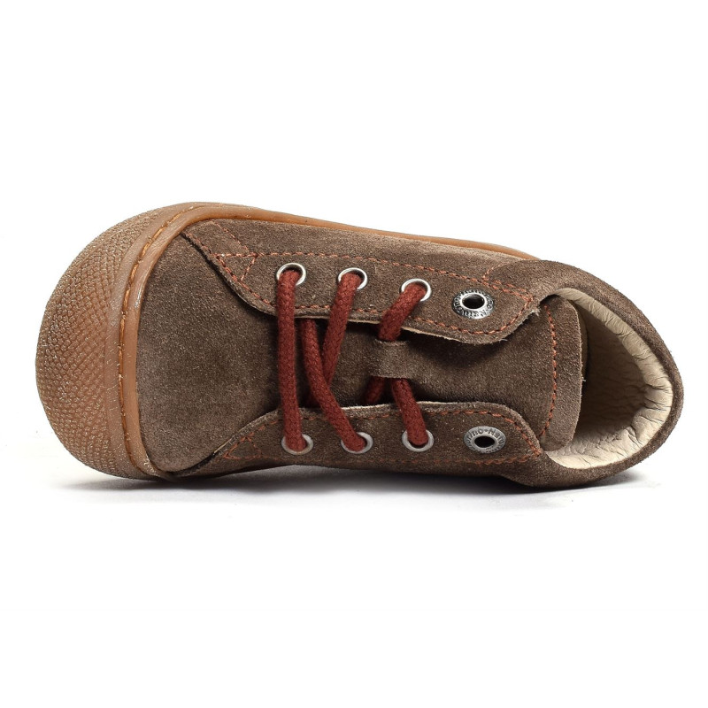 COCOON BOY VELOURS Tabac, Chaussures à Lacets Naturino