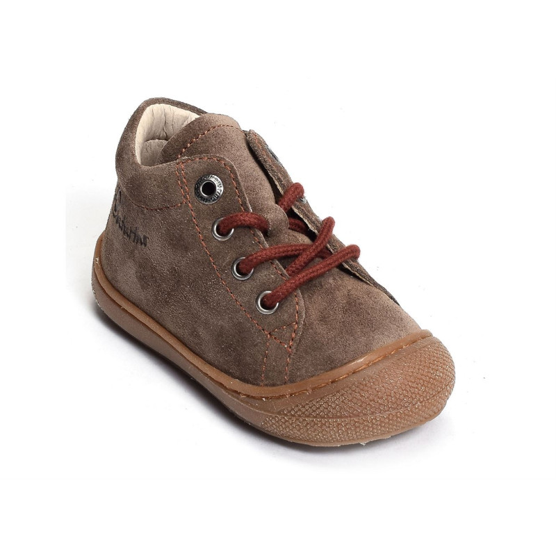 COCOON BOY VELOURS Tabac, Chaussures à Lacets Naturino