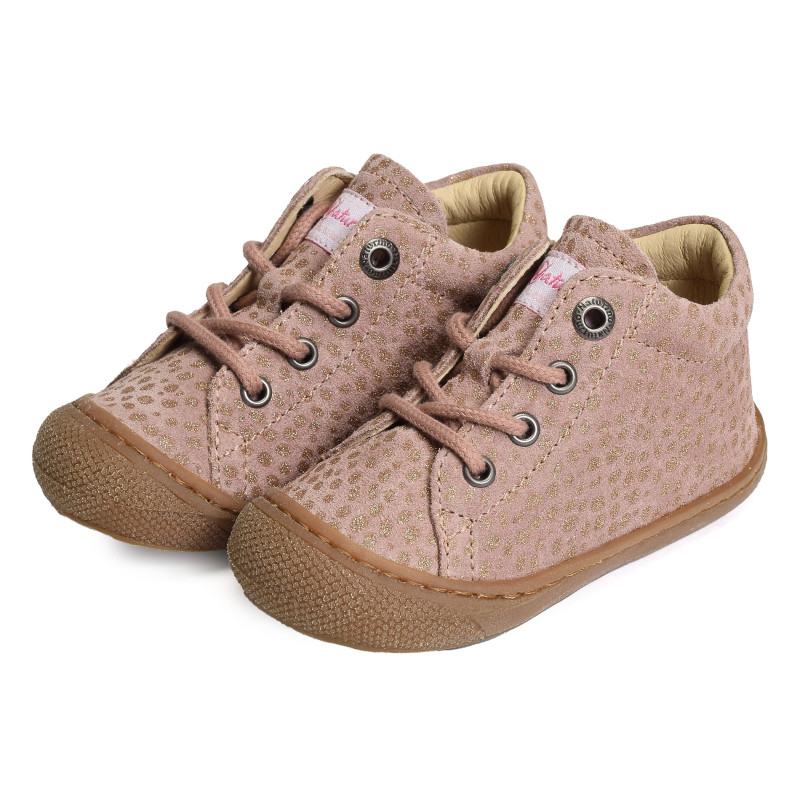 COCOON GIRL Rose Platine, Chaussures à Lacets Naturino