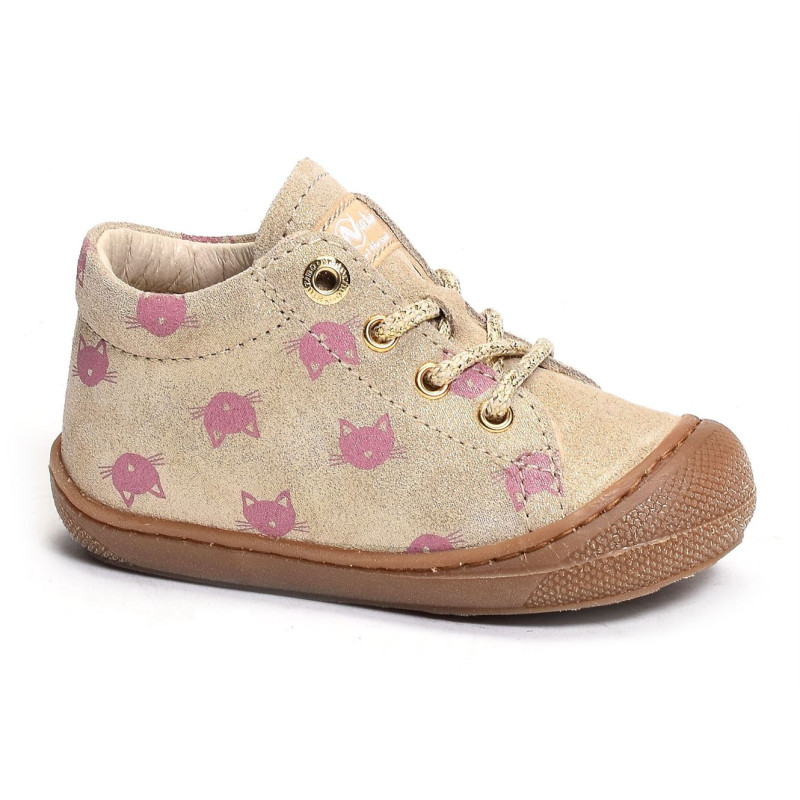 COCOON GIRL FANTAISIE Or Rose, Chaussures à Lacets Naturino