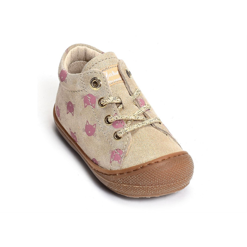 COCOON GIRL FANTAISIE Or Rose, Chaussures à Lacets Naturino