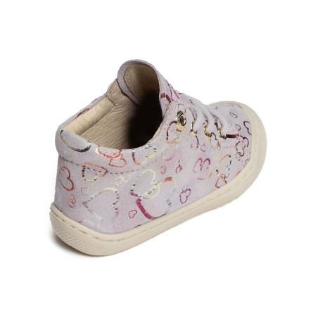 COCOON GIRL FANTAISIE Rose Multicolore, Chaussures à Lacets Naturino