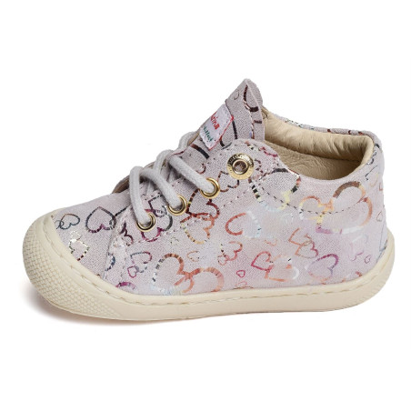 COCOON GIRL FANTAISIE Rose Multicolore, Chaussures à Lacets Naturino