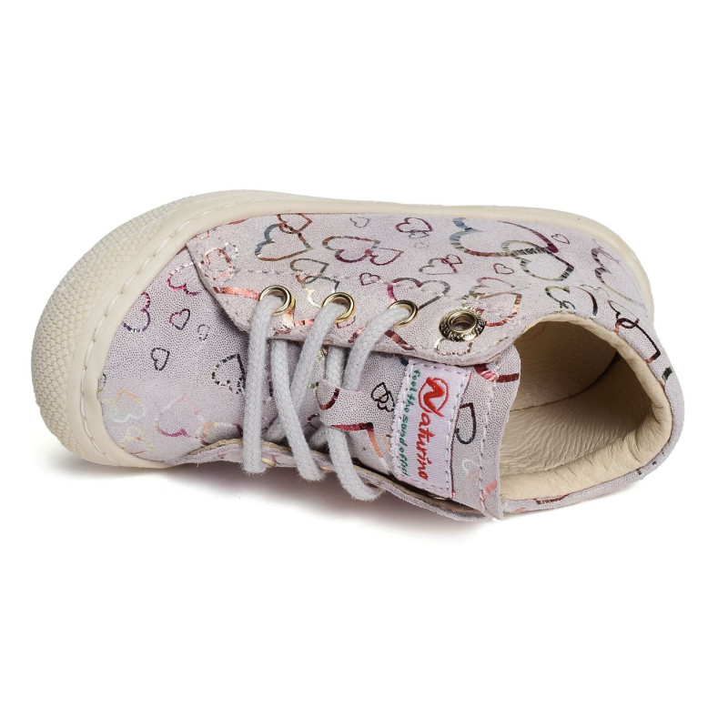 COCOON GIRL FANTAISIE Rose Multicolore, Chaussures à Lacets Naturino