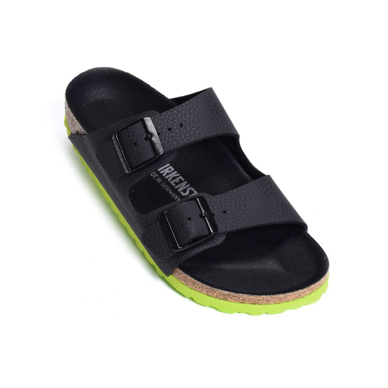 ARIZONA G Noir Vert, Mules Birkenstock