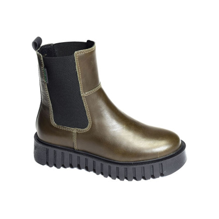 KICK FAVORITE Kaki, Chelsea boots Kickers