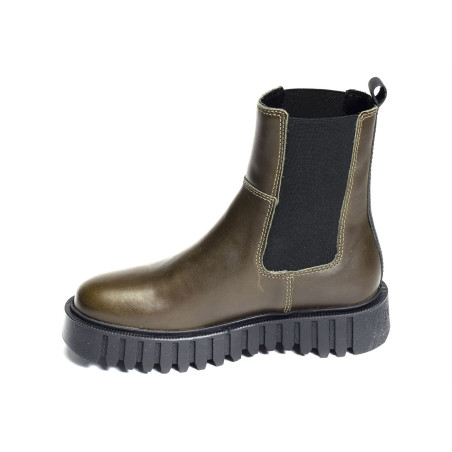 KICK FAVORITE Kaki, Chelsea boots Kickers