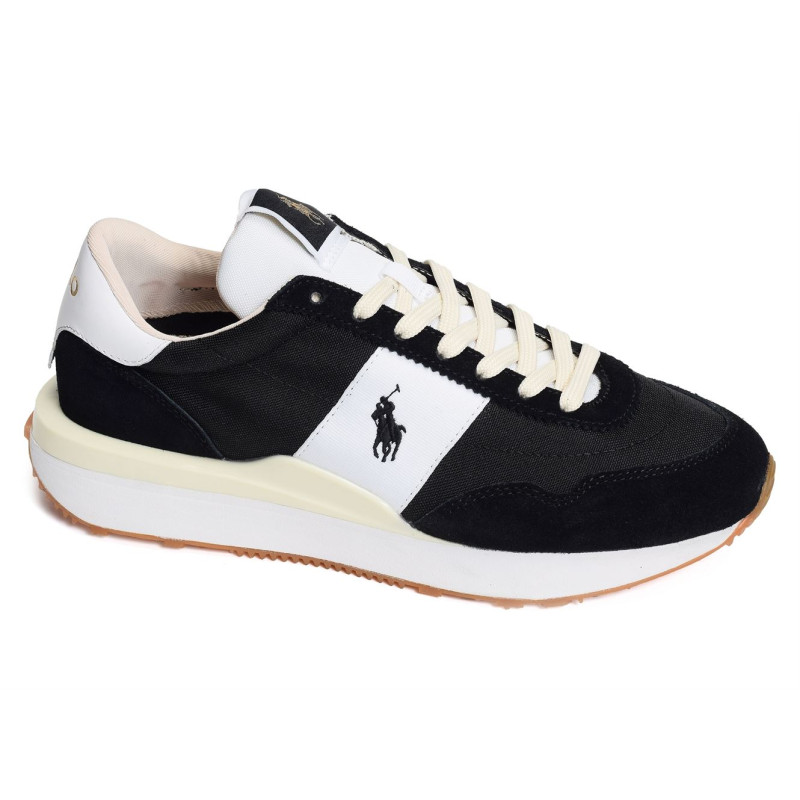 TRAIN 89 Noir Blanc, Baskets running Polo Ralph Lauren