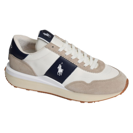 TRAIN 89 Beige Marine, Baskets running Polo Ralph Lauren