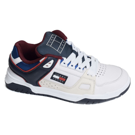 TOMMY JEANS SKATE SNEAKER 1042 Blanc Marine, Sneakers basses Tommy Hilfiger