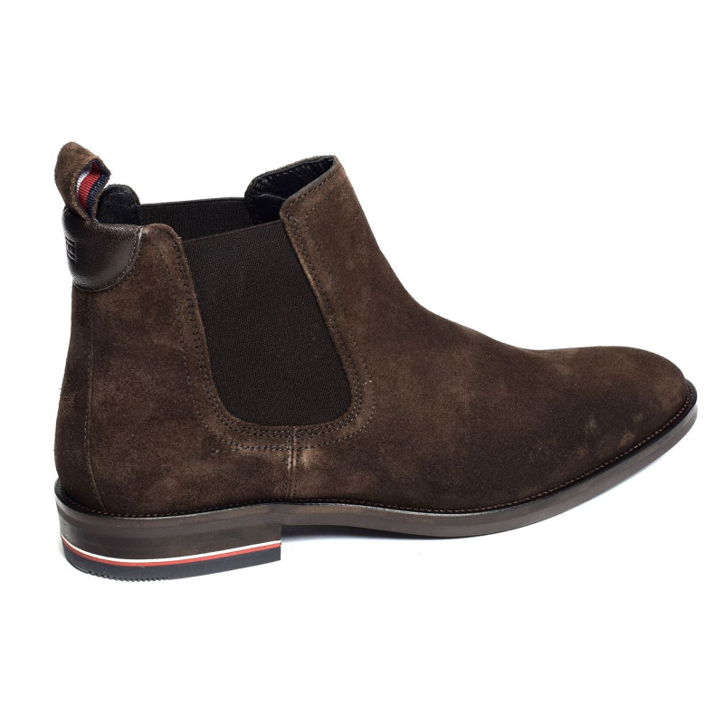 SIGNATURE HILFIGER SUEDE CHELSEA 4175 Marron, Chelsea boots Tommy Hilfiger