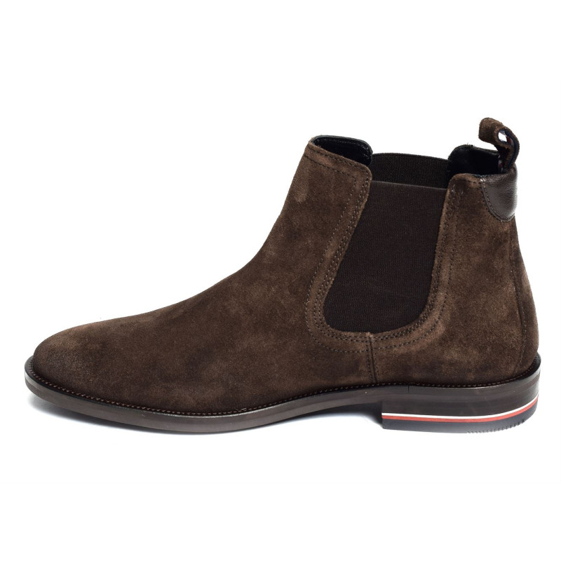 SIGNATURE HILFIGER SUEDE CHELSEA 4175 Marron, Chelsea boots Tommy Hilfiger