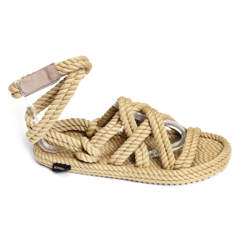 ROMA SANDALS Beige, Sandales plates Bohonomad