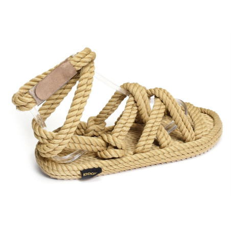 ROMA SANDALS Beige, Sandales plates Bohonomad