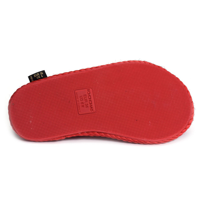 BODRUM SANDALS Rouge, Sandales plates Bohonomad