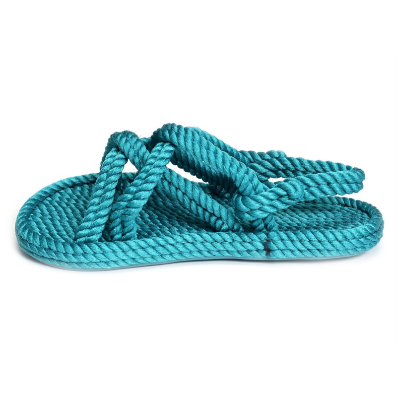 BODRUM SANDALS Turquoise, Sandales plates Bohonomad