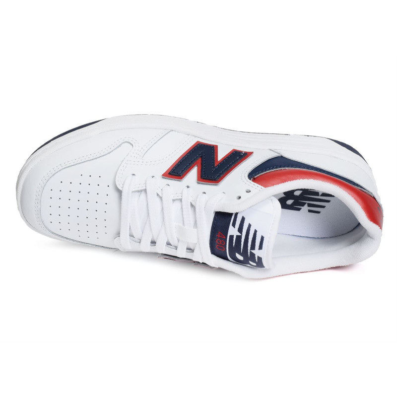 BB480 Blanc Rouge, Sneakers basses New Balance