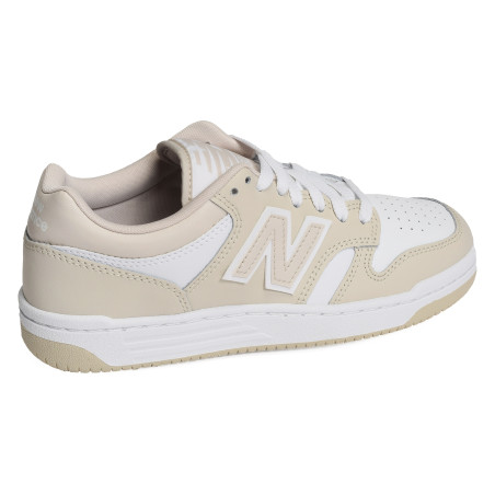 BB480 Beige Blanc, Sneakers basses New Balance