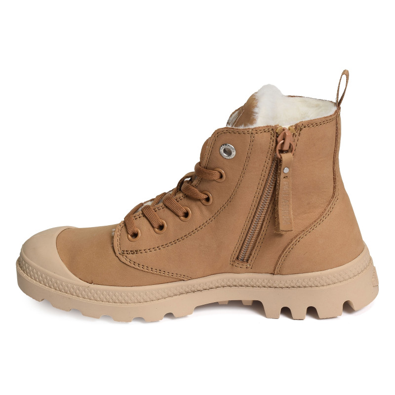 PAMPA HI ZIP Camel, Boots Palladium