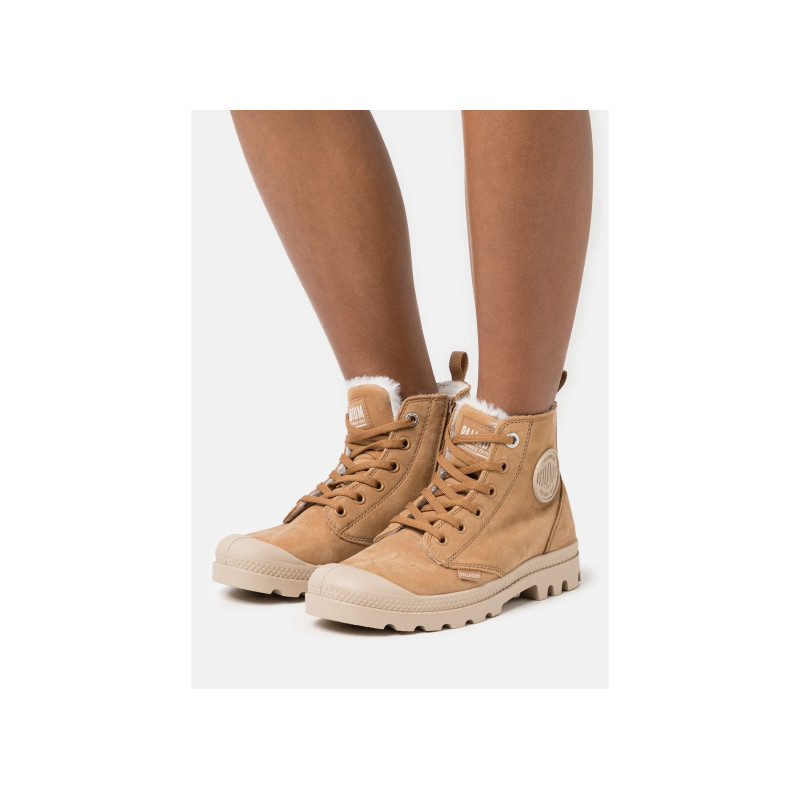 PAMPA HI ZIP Camel, Boots Palladium