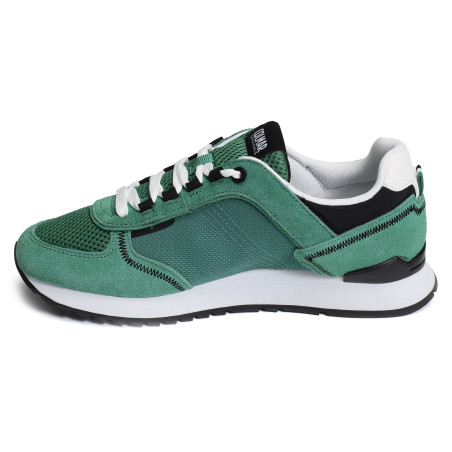 TRAVIS SPORT BOLD Vert Blanc, Baskets running Colmar