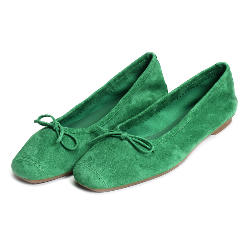 HARMONY Vert, Ballerines Reqins