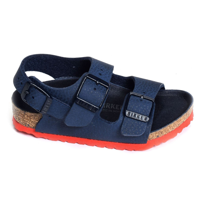 MILANO ENFANT Bleu Rouge, Sandales plates & Nu-Pieds Birkenstock