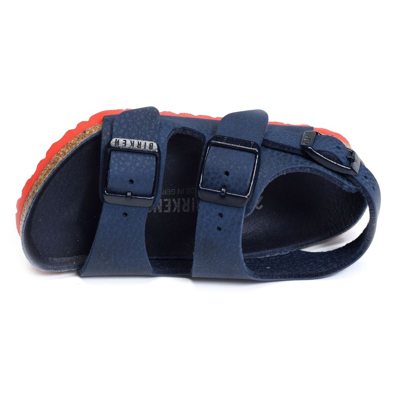 MILANO ENFANT Bleu Rouge, Sandales plates & Nu-Pieds Birkenstock