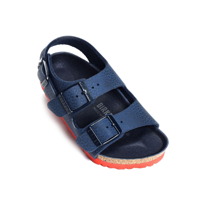 MILANO ENFANT Bleu Rouge, Sandales plates & Nu-Pieds Birkenstock