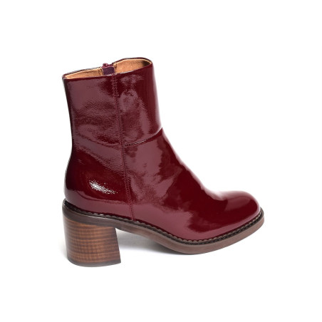 REBABI Verni Bordeaux, Bottines Mam'zelle