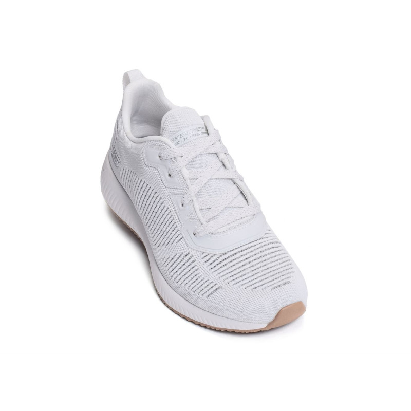 BOBS SQUAD Blanc, Baskets running Skechers