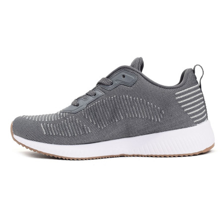 BOBS SQUAD Gris, Baskets running Skechers