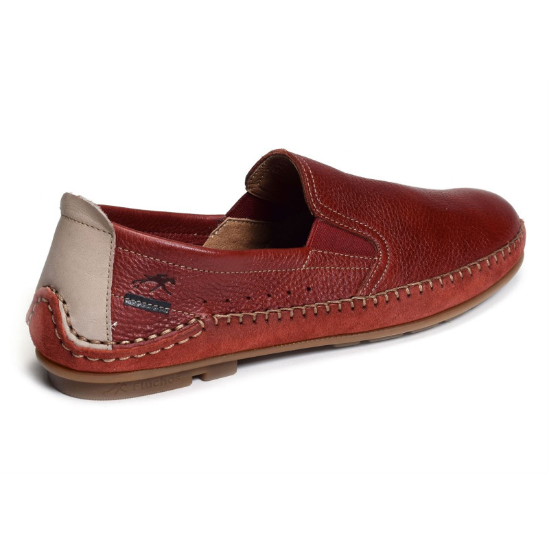 DORIAN F1174 Rouge, Mocassins Fluchos