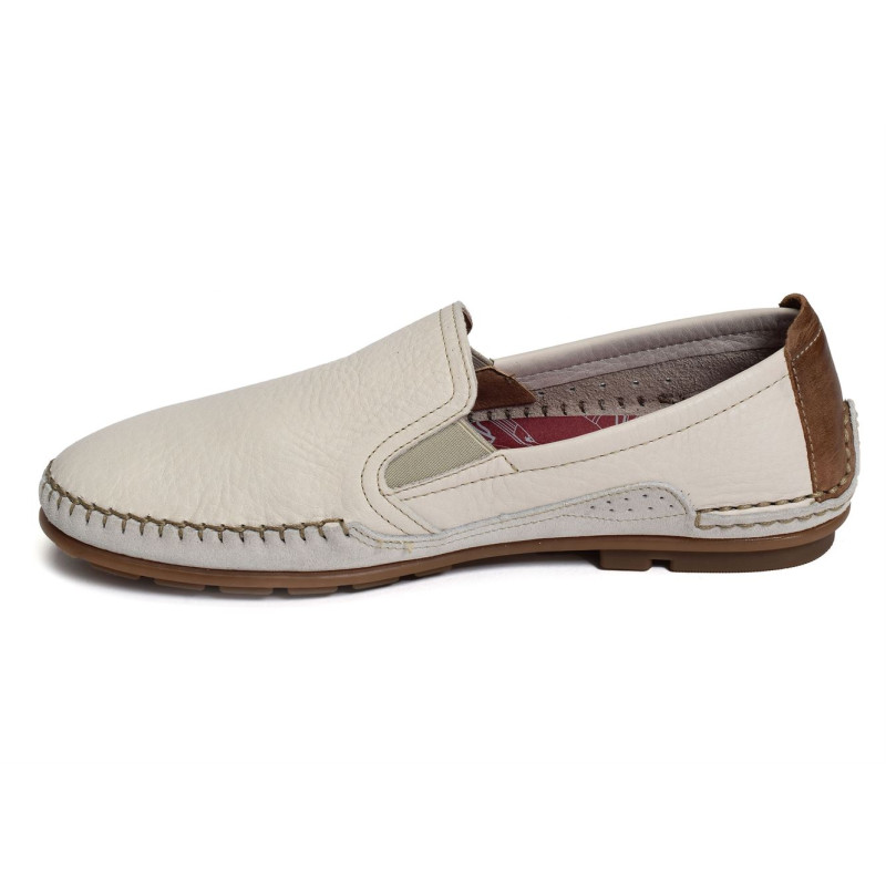 DORIAN F1174 Blanc, Mocassins Fluchos