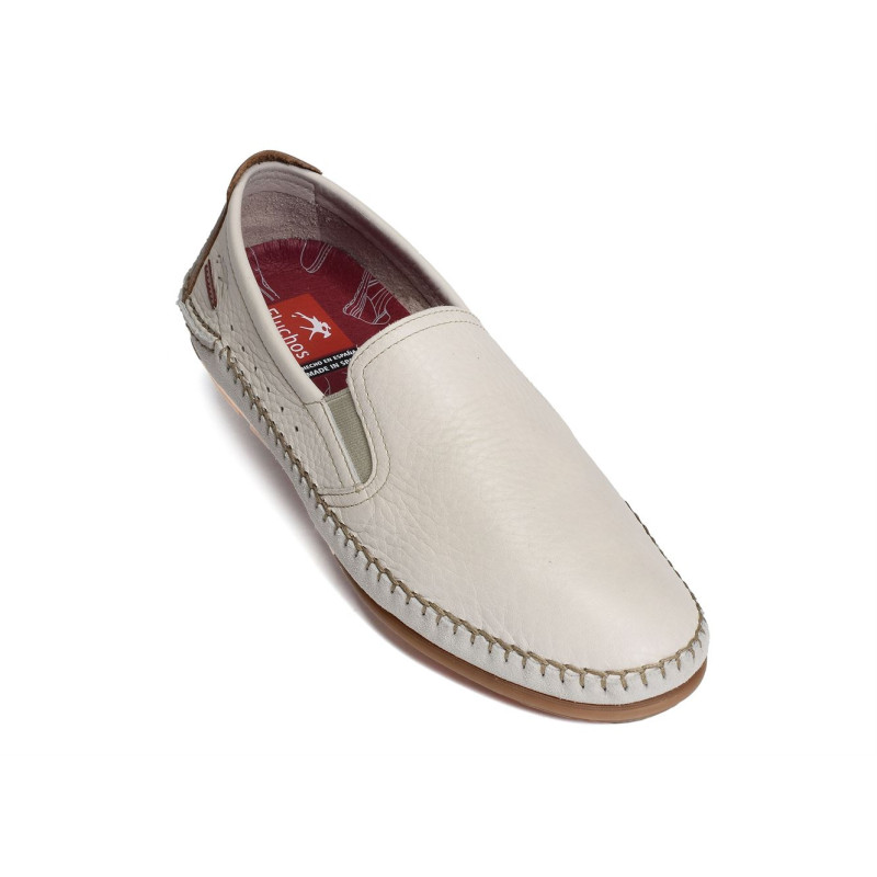 DORIAN F1174 Blanc, Mocassins Fluchos