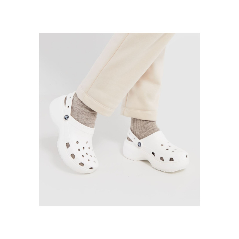 CLASSIC PLATFORM CLOG Blanc, Sabots Crocs