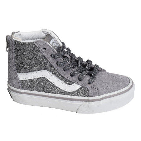 UY SK8 HI ZIP GLITTER Argent, Baskets montantes Vans