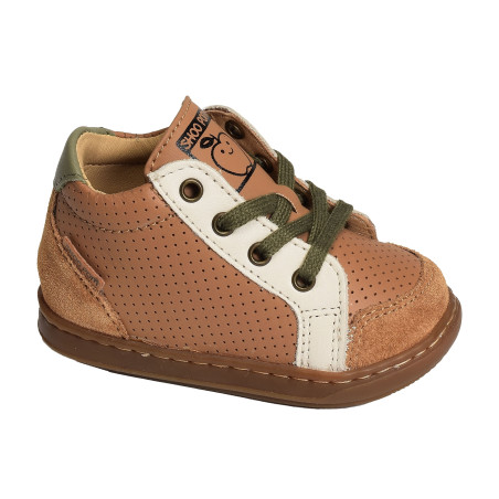 BOUBA ZIP BOX BOY Camel, Chaussures à Lacets Shoopom