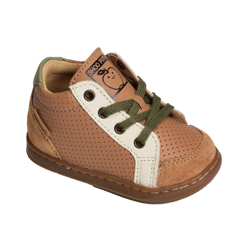 BOUBA ZIP BOX BOY Camel, Chaussures à Lacets Shoopom