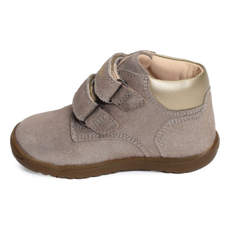 B MACCHIA GC Taupe Platine, Chaussures à Scratch Geox