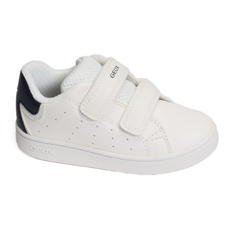 B ECLYPER BOY A Blanc Marine, Sneakers basses Geox