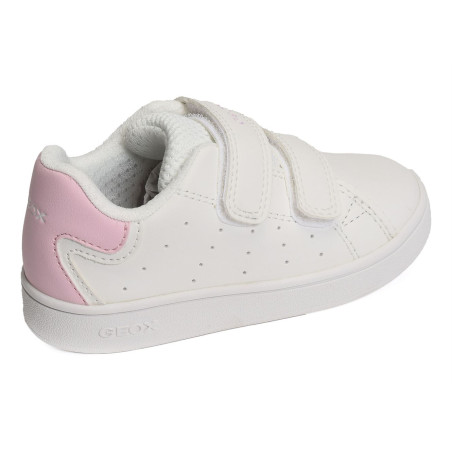 B ECLYPER GIRL A Blanc Rose, Sneakers basses Geox