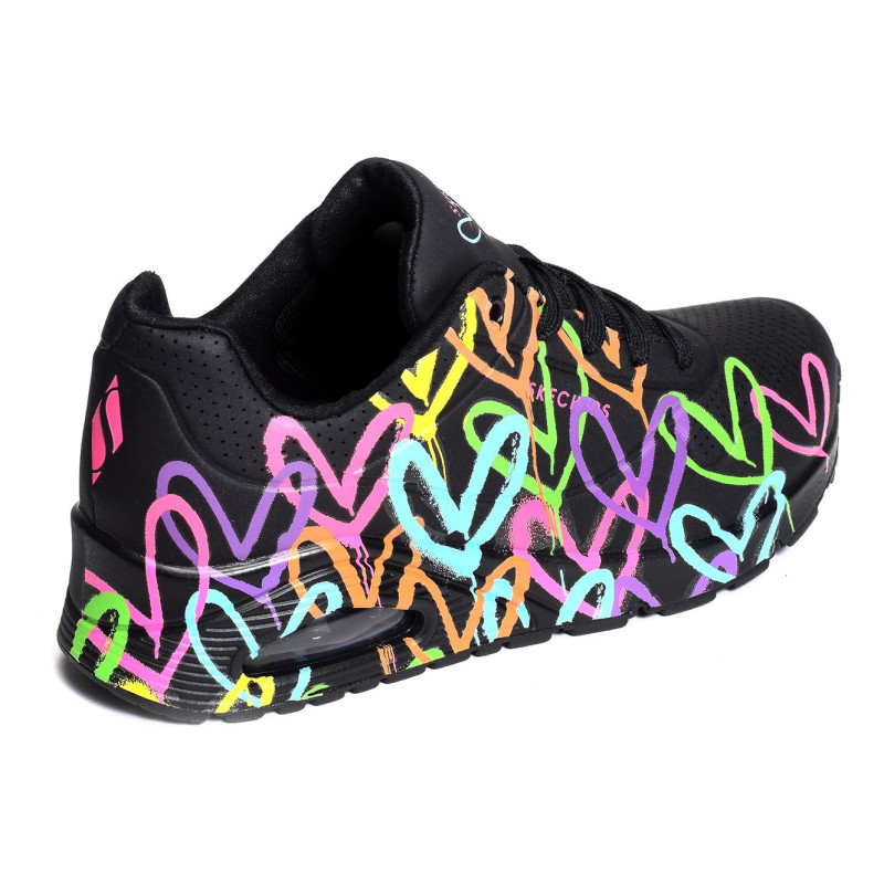 UNO HIGHLIGHT LOVE Noir Multicolore, Sneakers basses Skechers